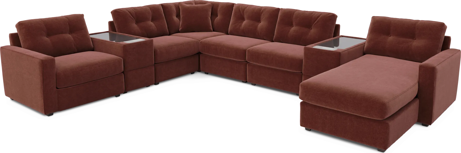 Merlot 8 Pc ModularOne with Media Consoles - Image 1