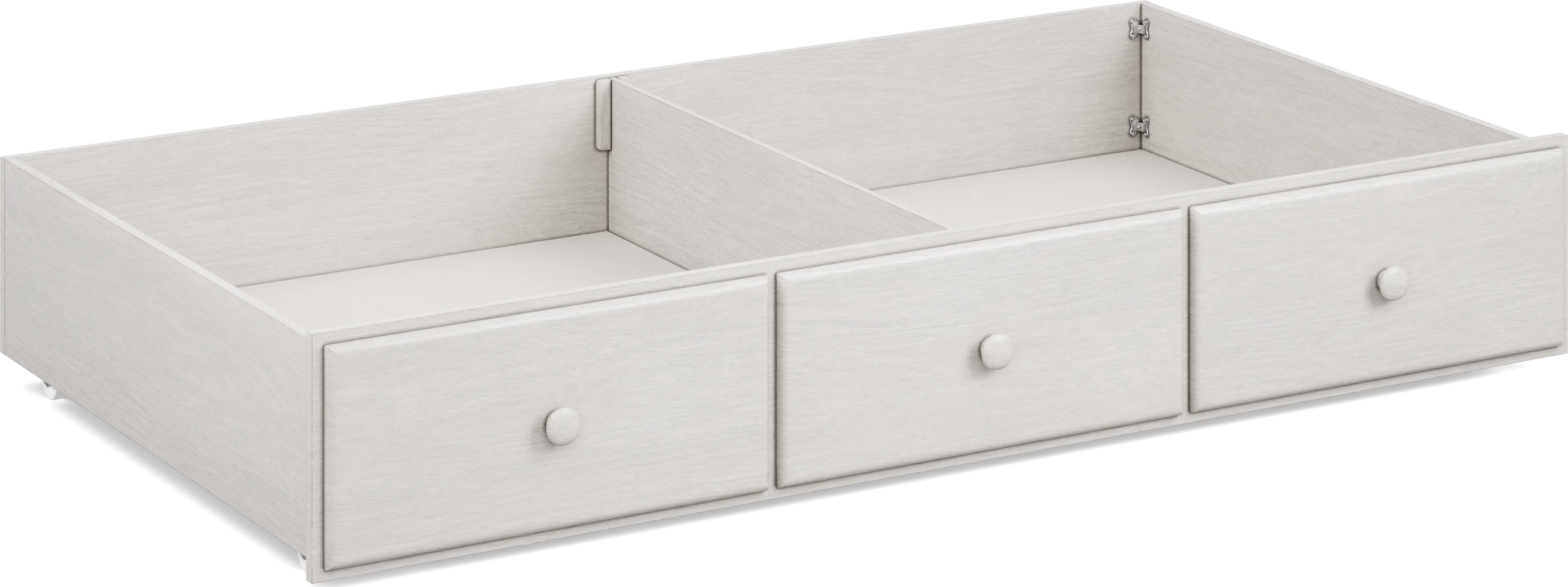 Kids South Bend Washed White Twin Storage Trundle - Thumbnail - Image 1