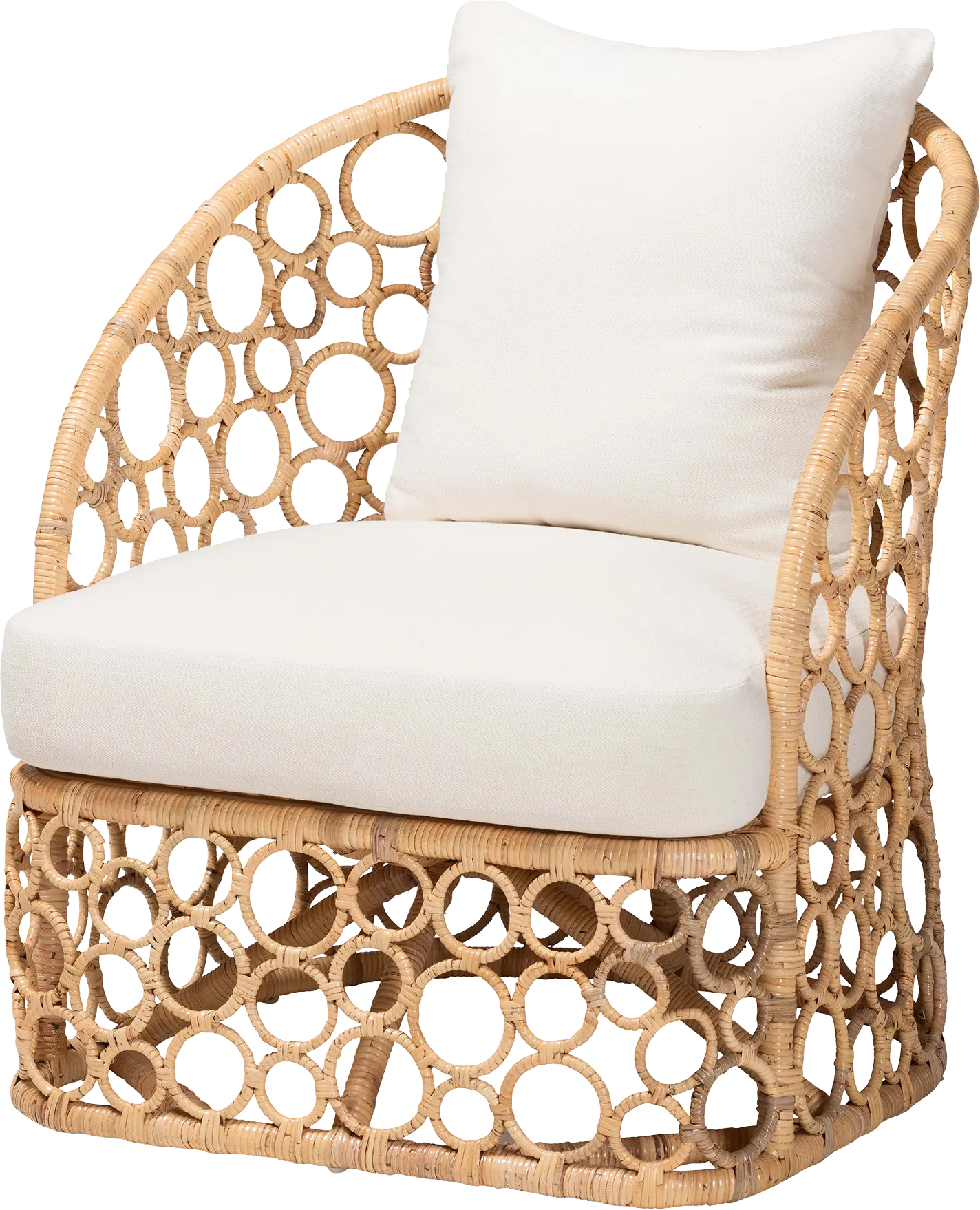 Banat Light Brown Accent Chair