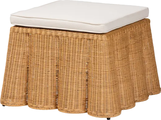 Benodot Brown Ottoman