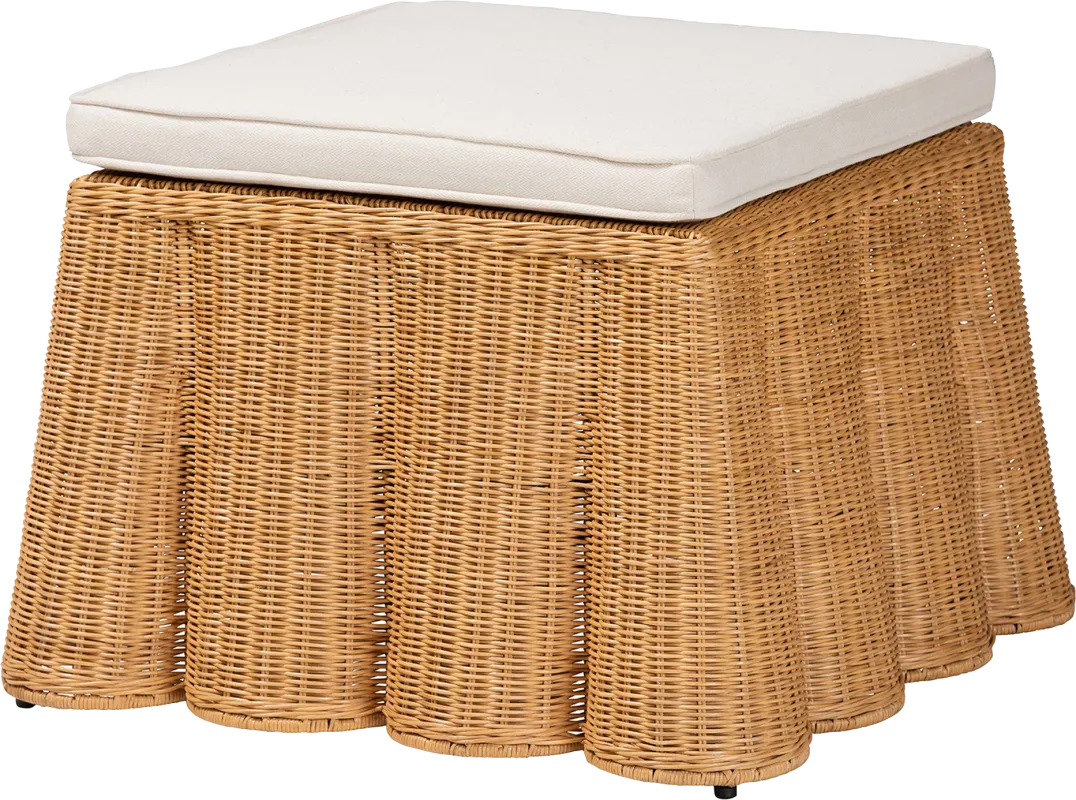 Benodot Brown Ottoman
