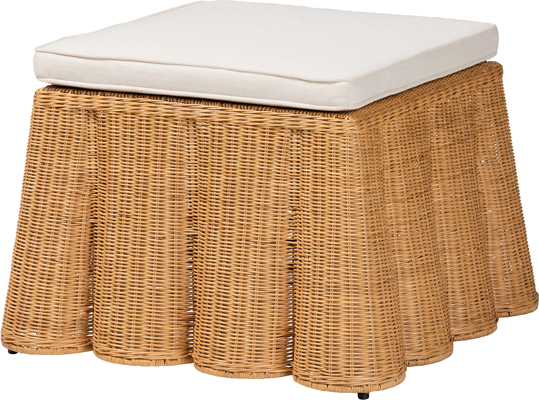 Benodot Brown Ottoman - Image 1