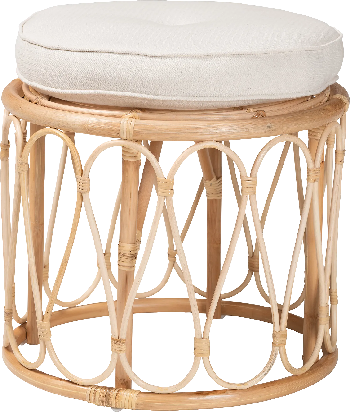 Sandcherry Brown Ottoman - Thumbnail - Image 1