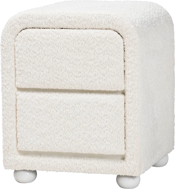 Balcary White Nightstand