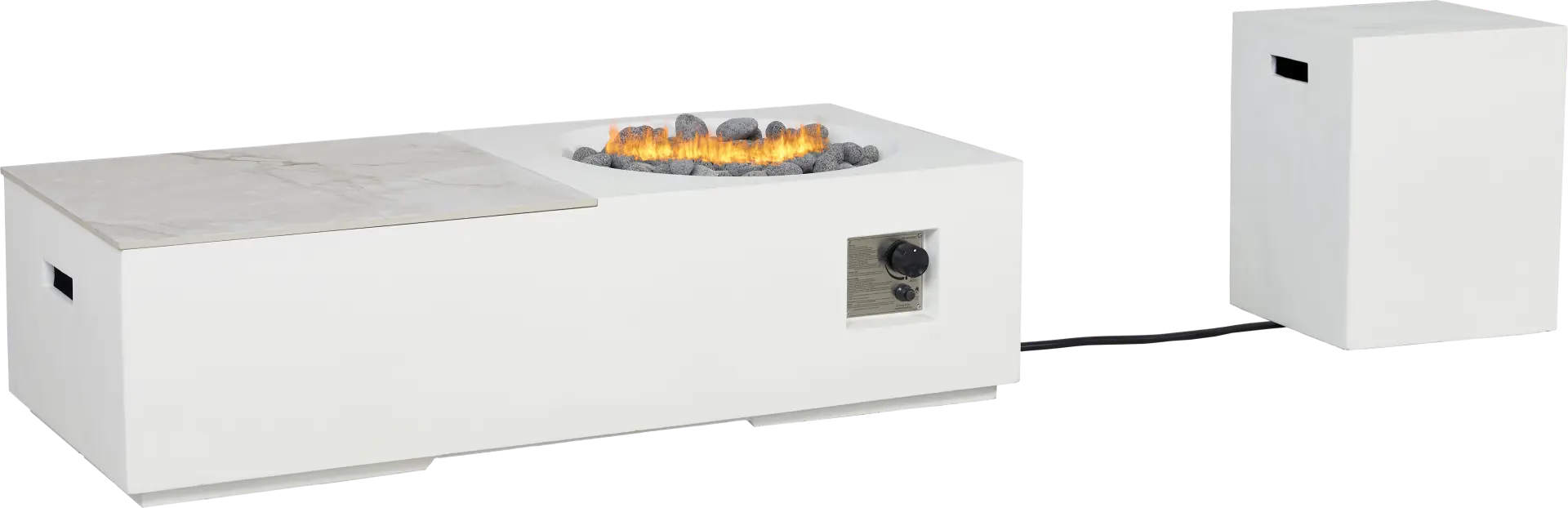 Fiamma White Rectangle Fire Pit