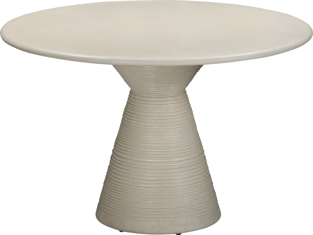 Outdoor Gathings Beige Dining Table
