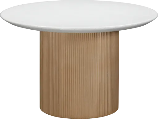 Outdoor Glyndora White Dining Table