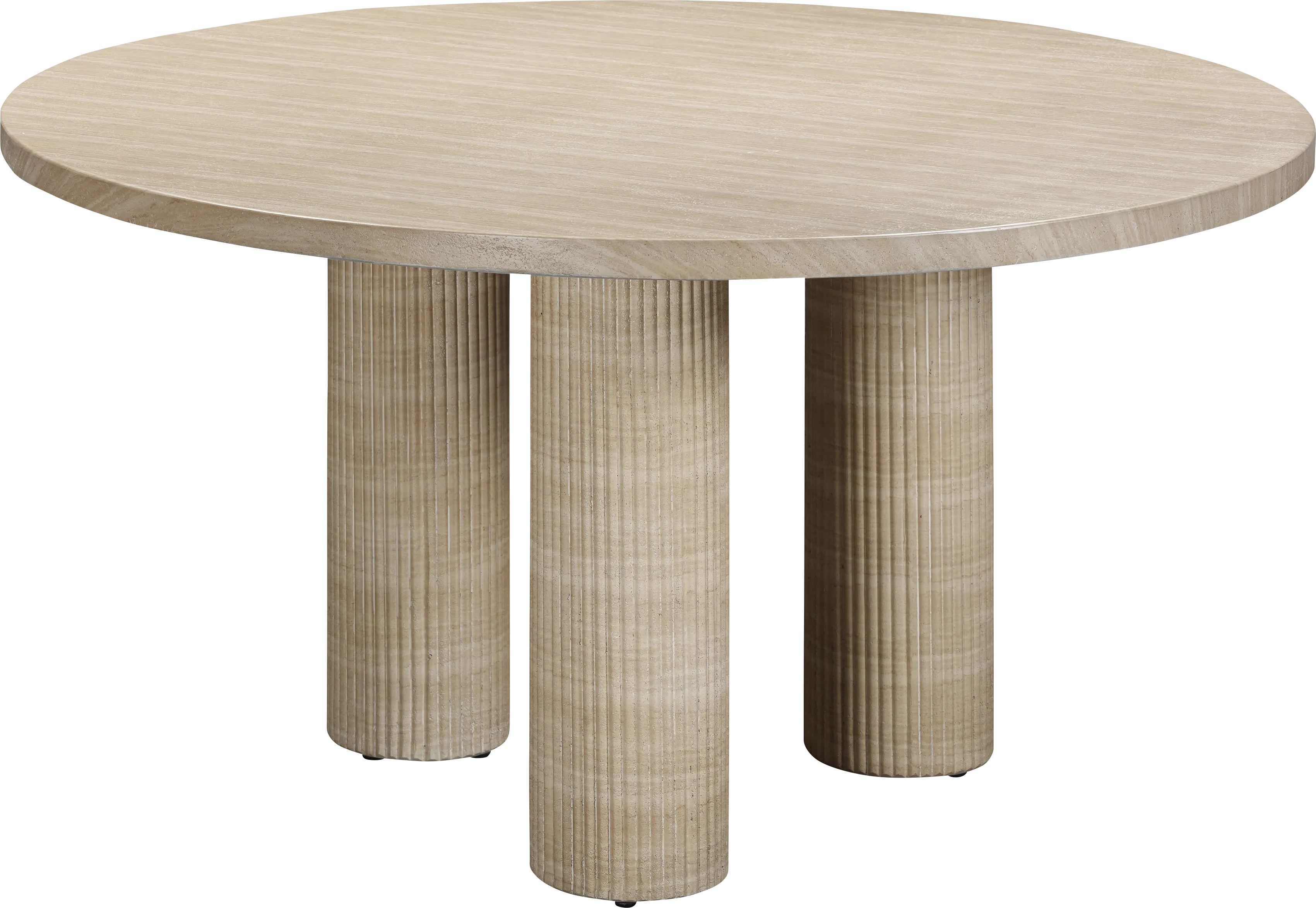 Outdoor Lawonna Natural Dining Table - Thumbnail - Image 1