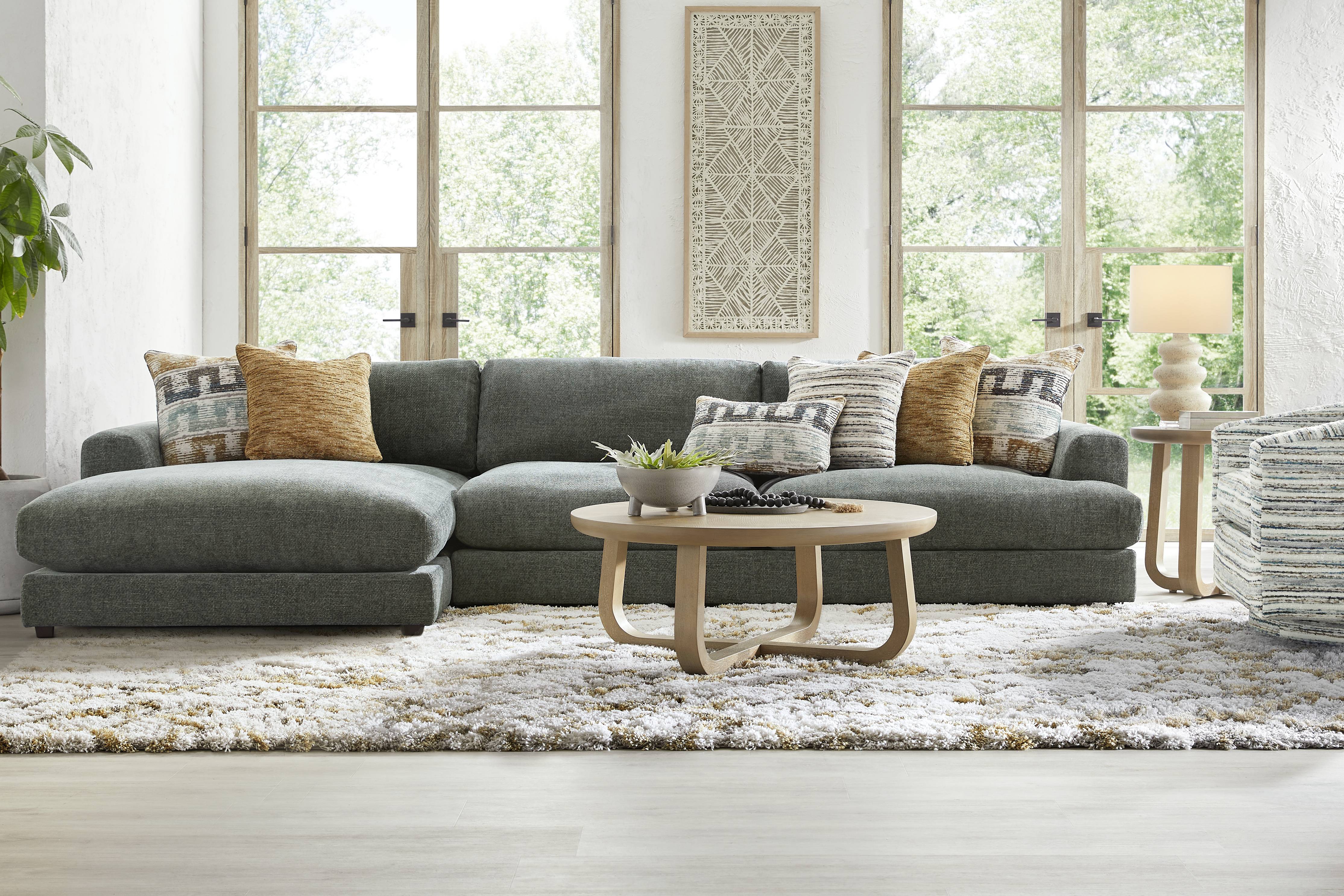 Montecito Charcoal 2 Pc Sectional - Thumbnail - Image 2