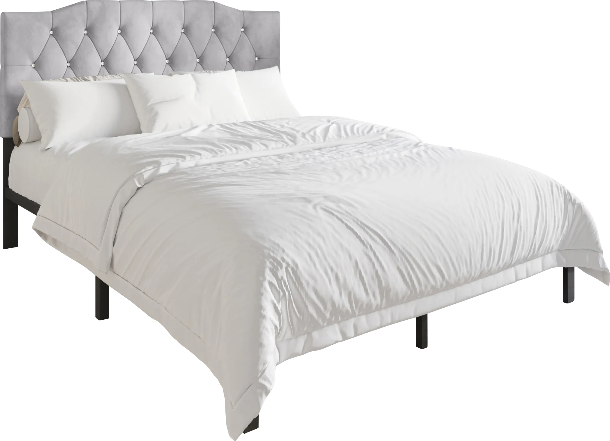 Leveson Light Gray Queen Bed