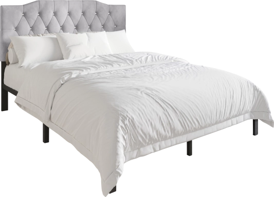 Leveson Light Gray Queen Bed