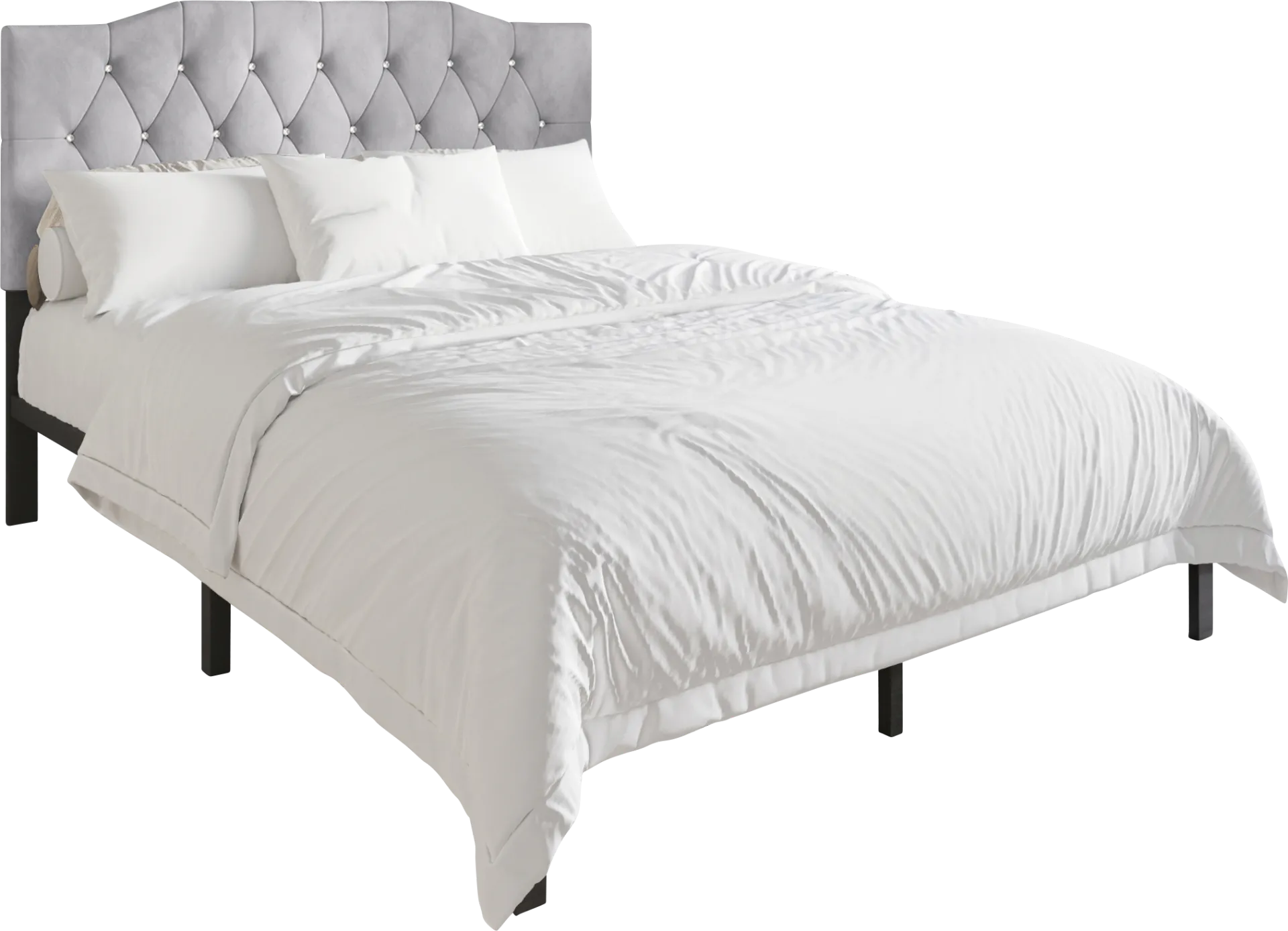 Leveson Light Gray Twin Bed - Image 1