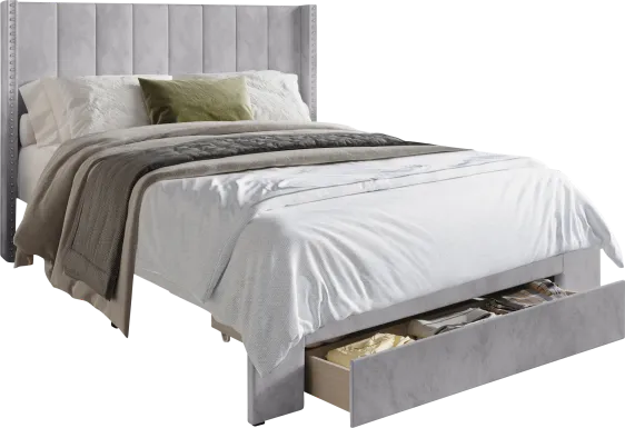 Lischey Light Gray King Bed