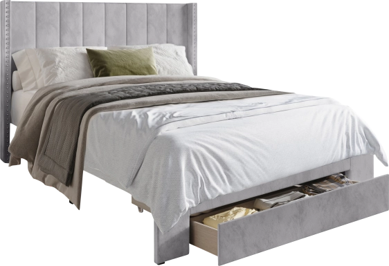 Lischey Light Gray King Bed