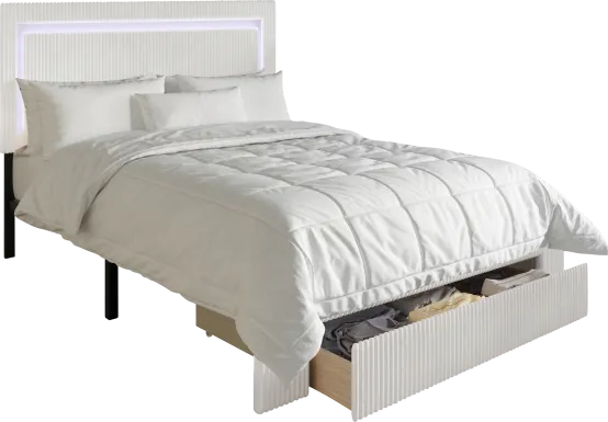 Ligon White King Bed
