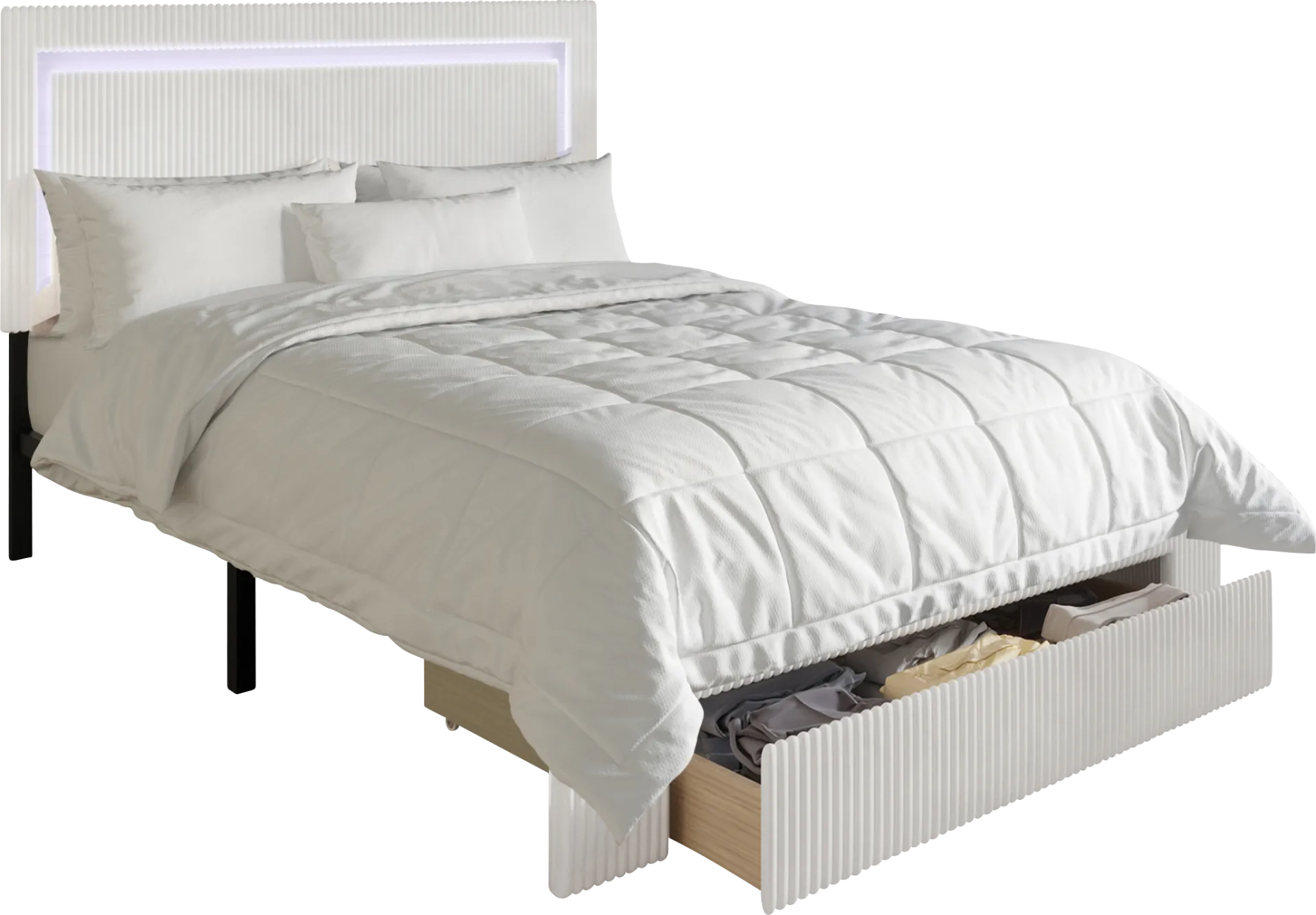 Ligon White King Bed - Image 1