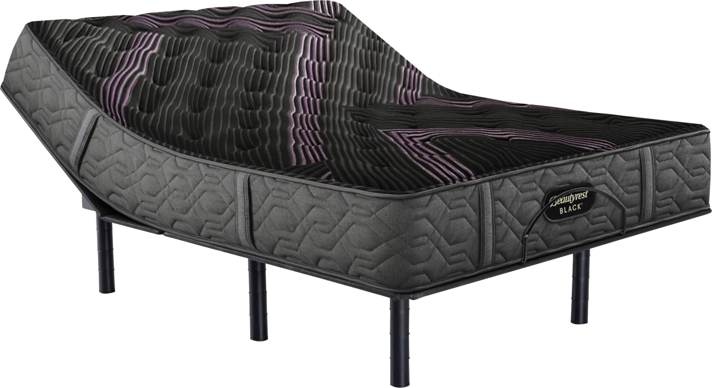 Beautyrest Black Series Two Medium Split King Mattress Set with Head Up Only Base