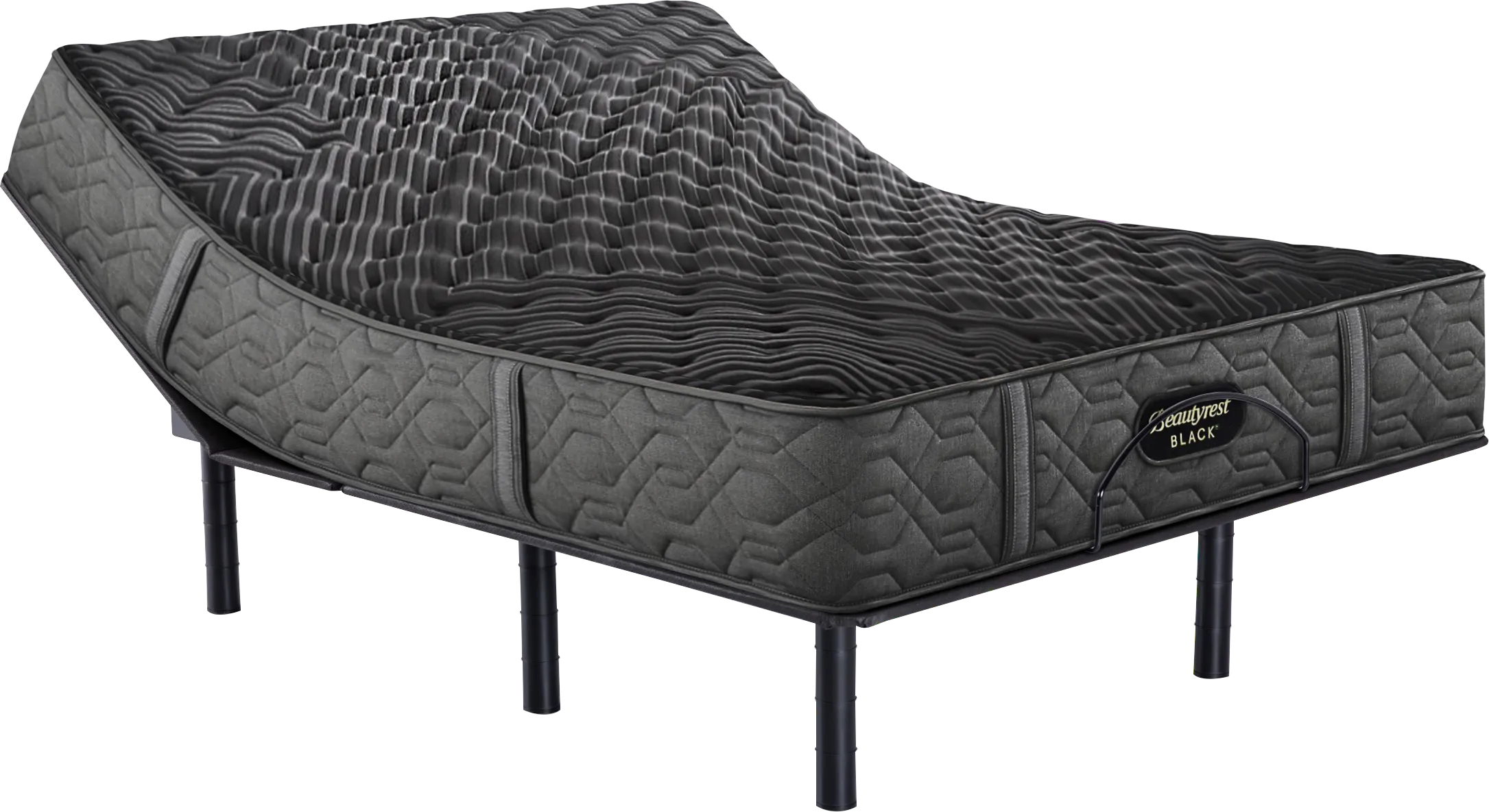 Beautyrest Black Series One Extra Firm Split King Mattress Set with Head Up Only Base - Thumbnail - Image 1