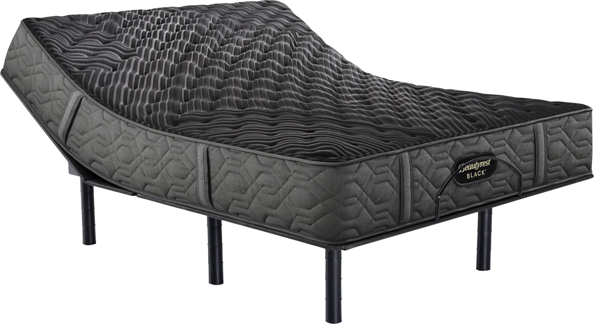 Beautyrest Black Series One Extra Firm King Mattress Set with Head Up Only Base