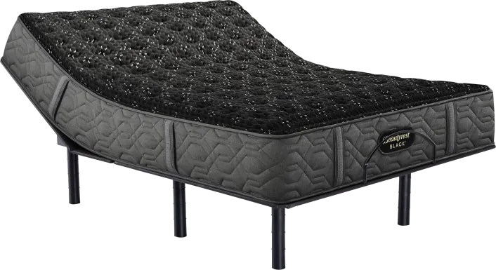 Beautyrest Black Series Three Firm King Mattress Set with Head Up Only Base