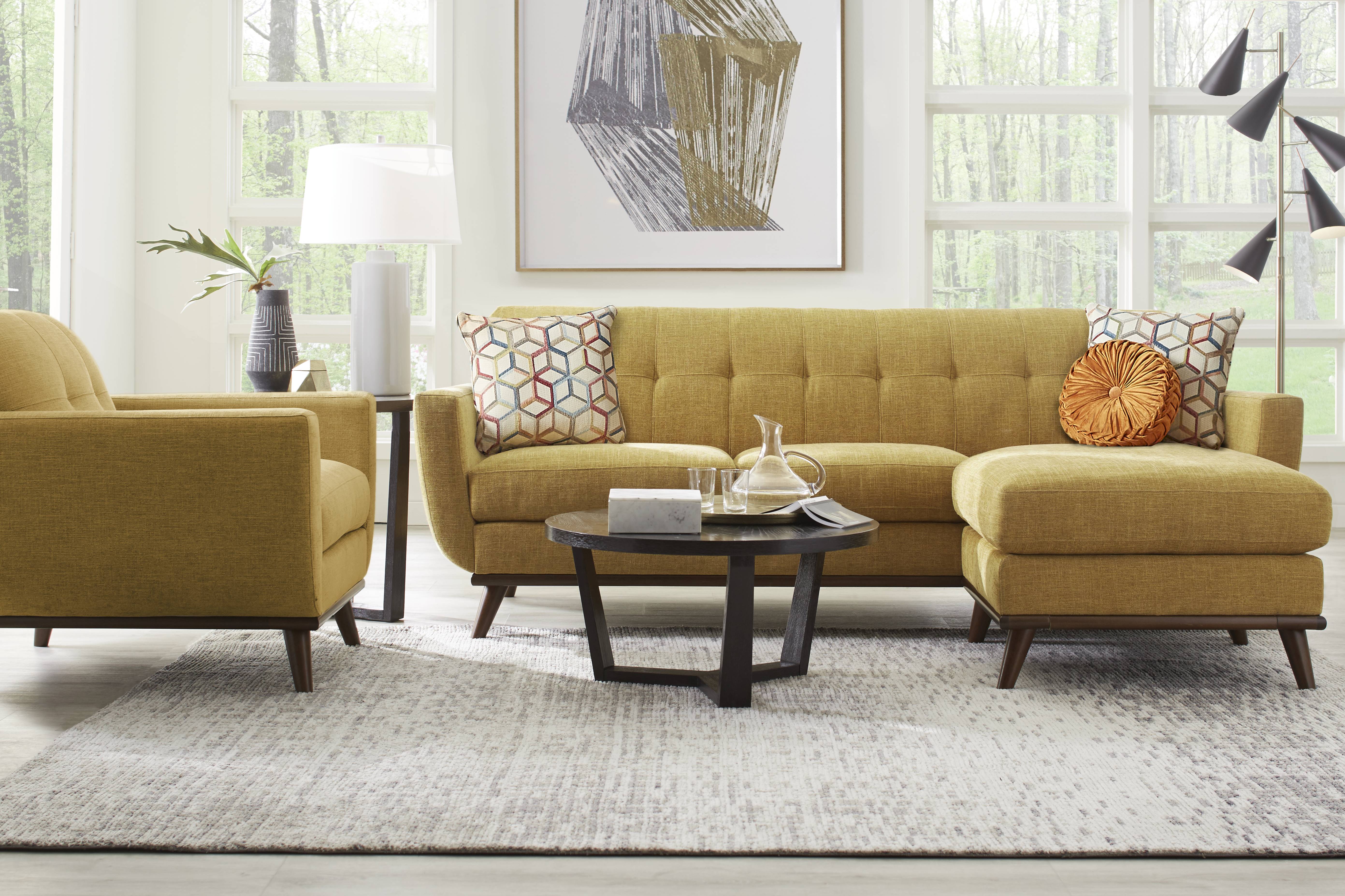 East Side Sunflower Chaise Sofa