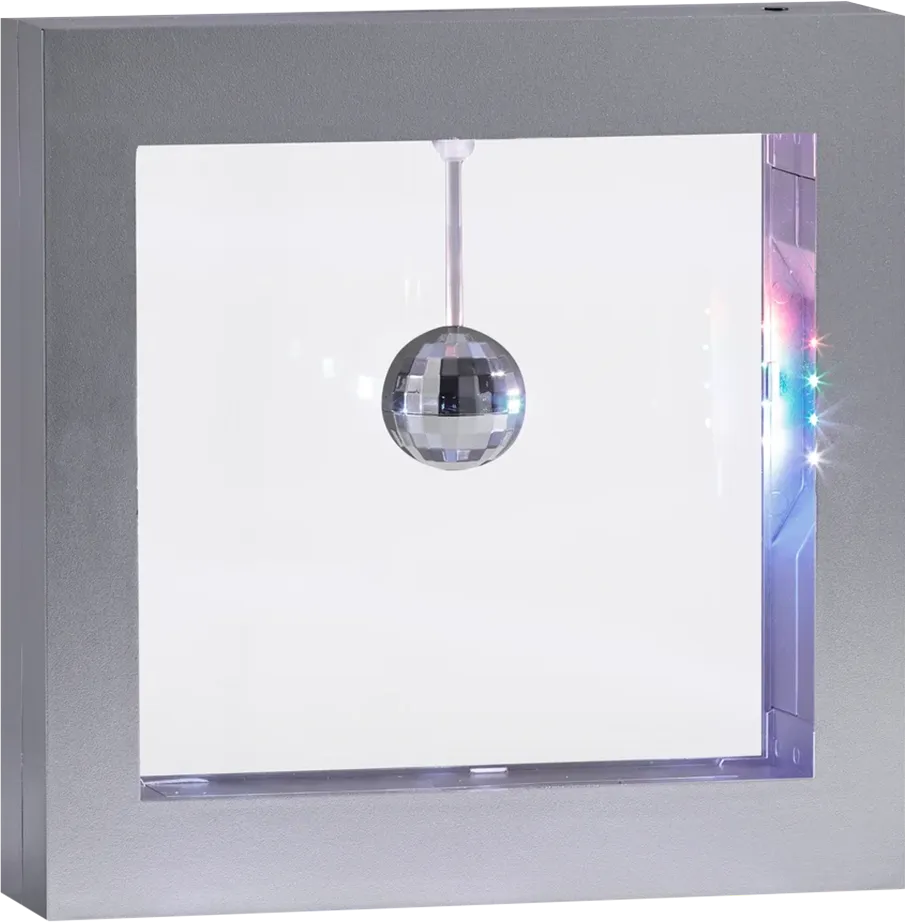 Kids Music Decor Gray Disco Ball Light Box - Thumbnail - Image 1