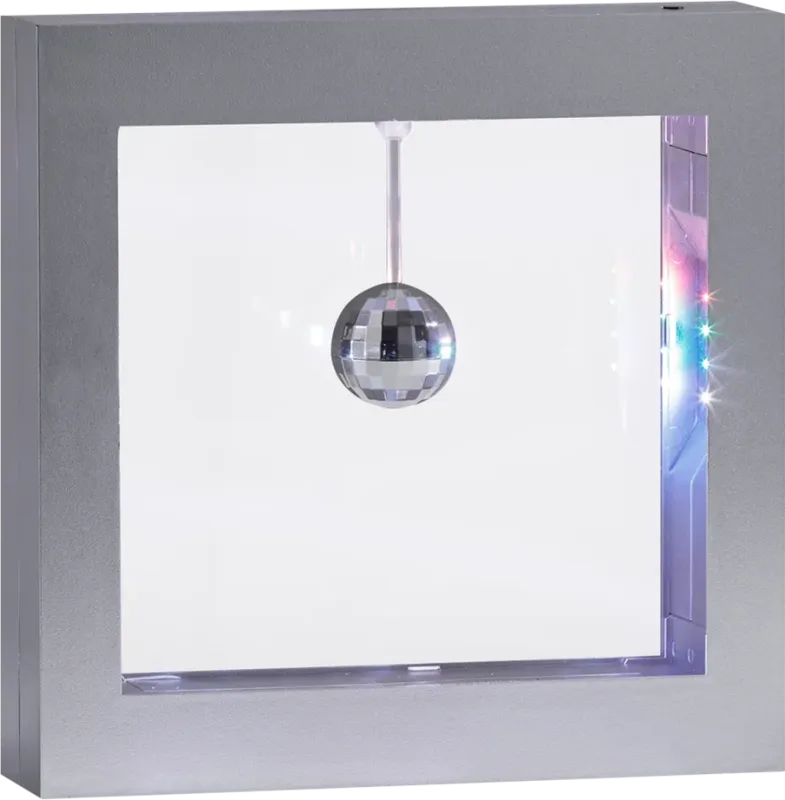Kids Music Decor Gray Disco Ball Light Box