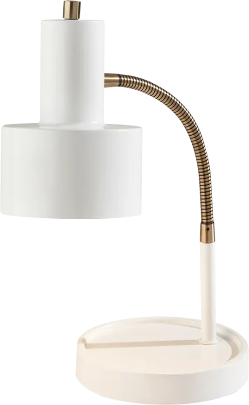 Kids Boho Decor White Baker Desk Lamp