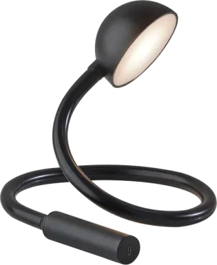 Kids Automotive Decor Black Cobra LED Desk Lamp