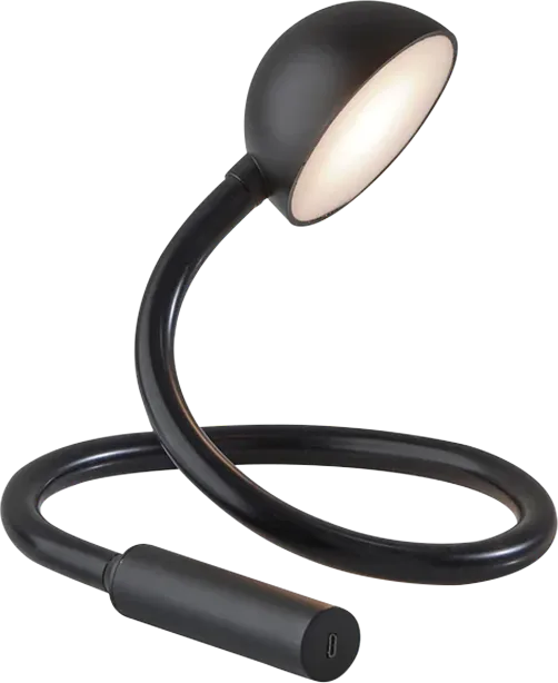 Kids Automotive Decor Black Cobra LED Desk Lamp - Image 1