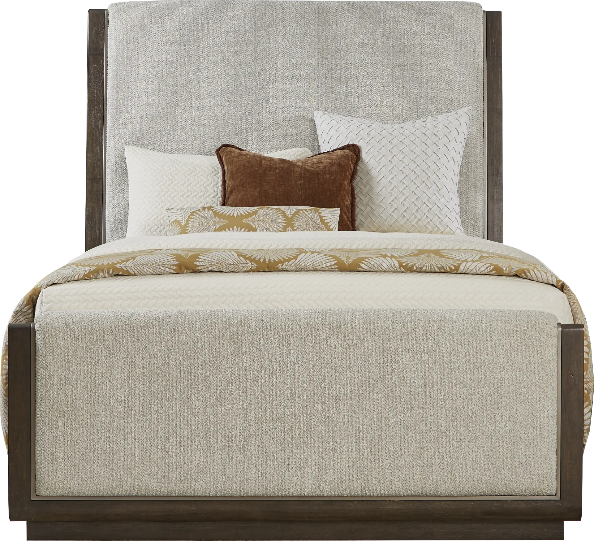 Fairfax Gray 3 Pc Queen Upholstered Bed