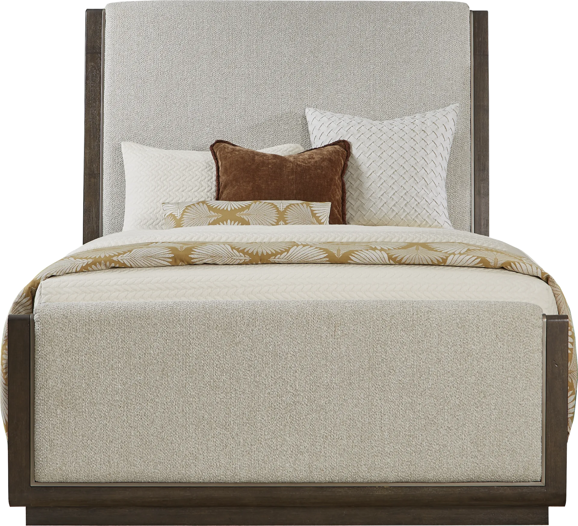 Fairfax Gray 7 Pc King Upholstered Bedroom - Image 2