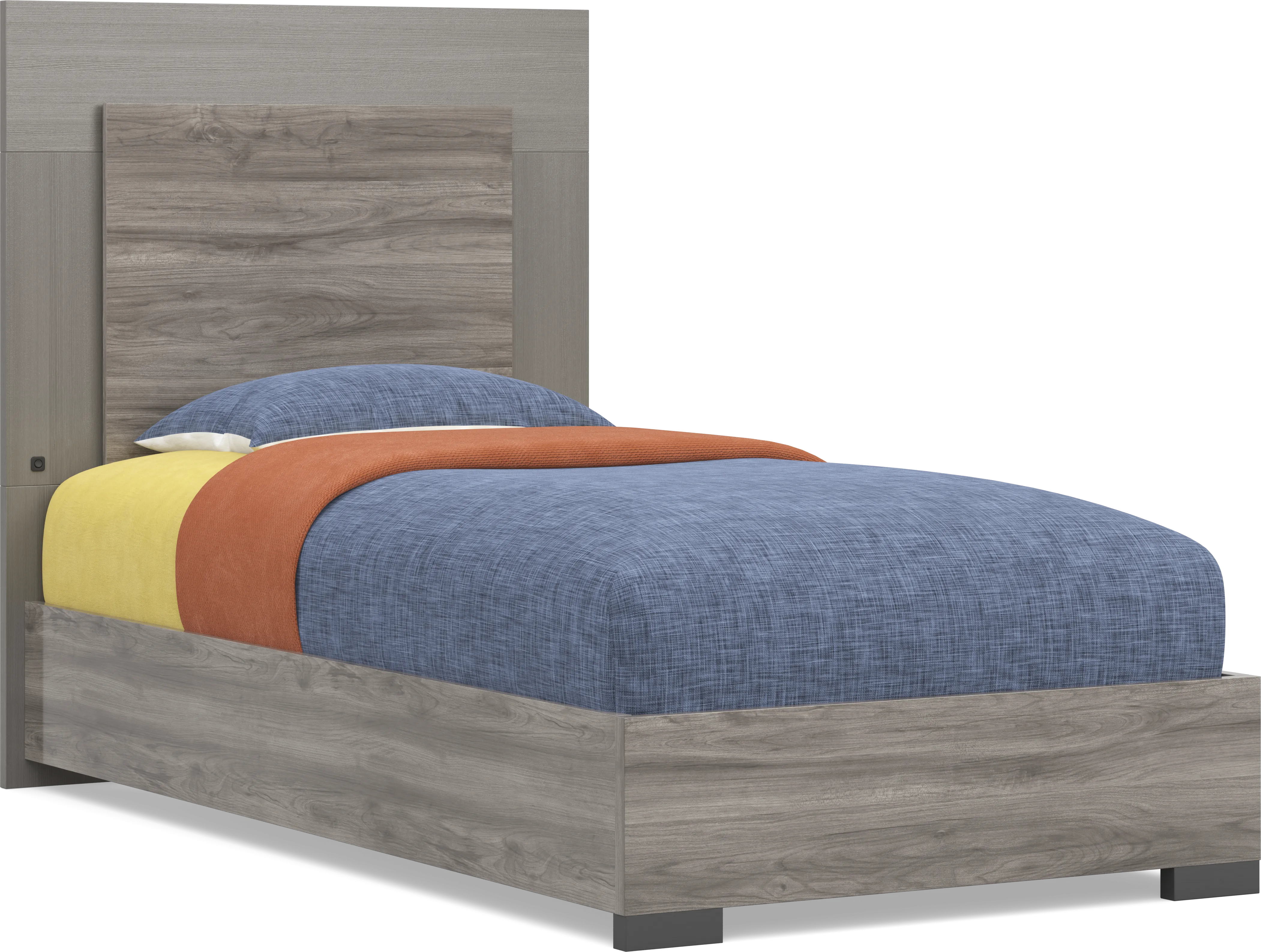 Kids Park Peak Gray Twin XL Panel Bedroom - Thumbnail - Image 2