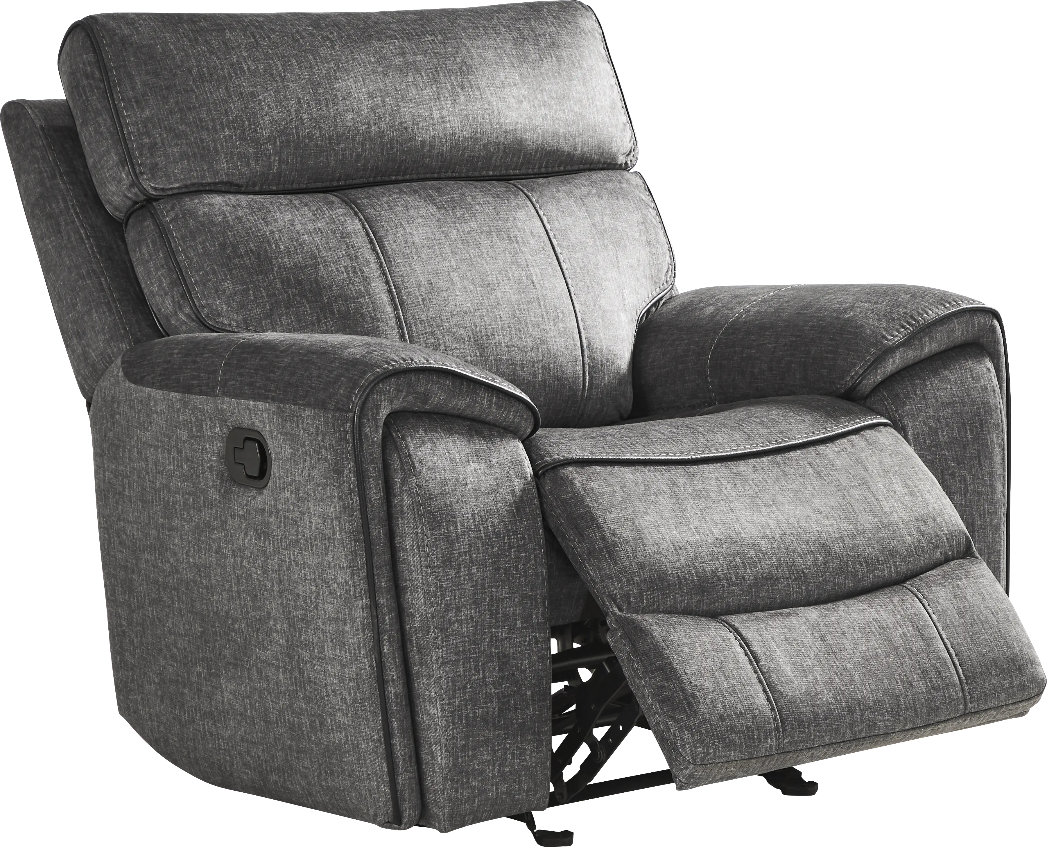 Bradshaw Place Dark Gray Glider Recliner - Thumbnail - Image 1