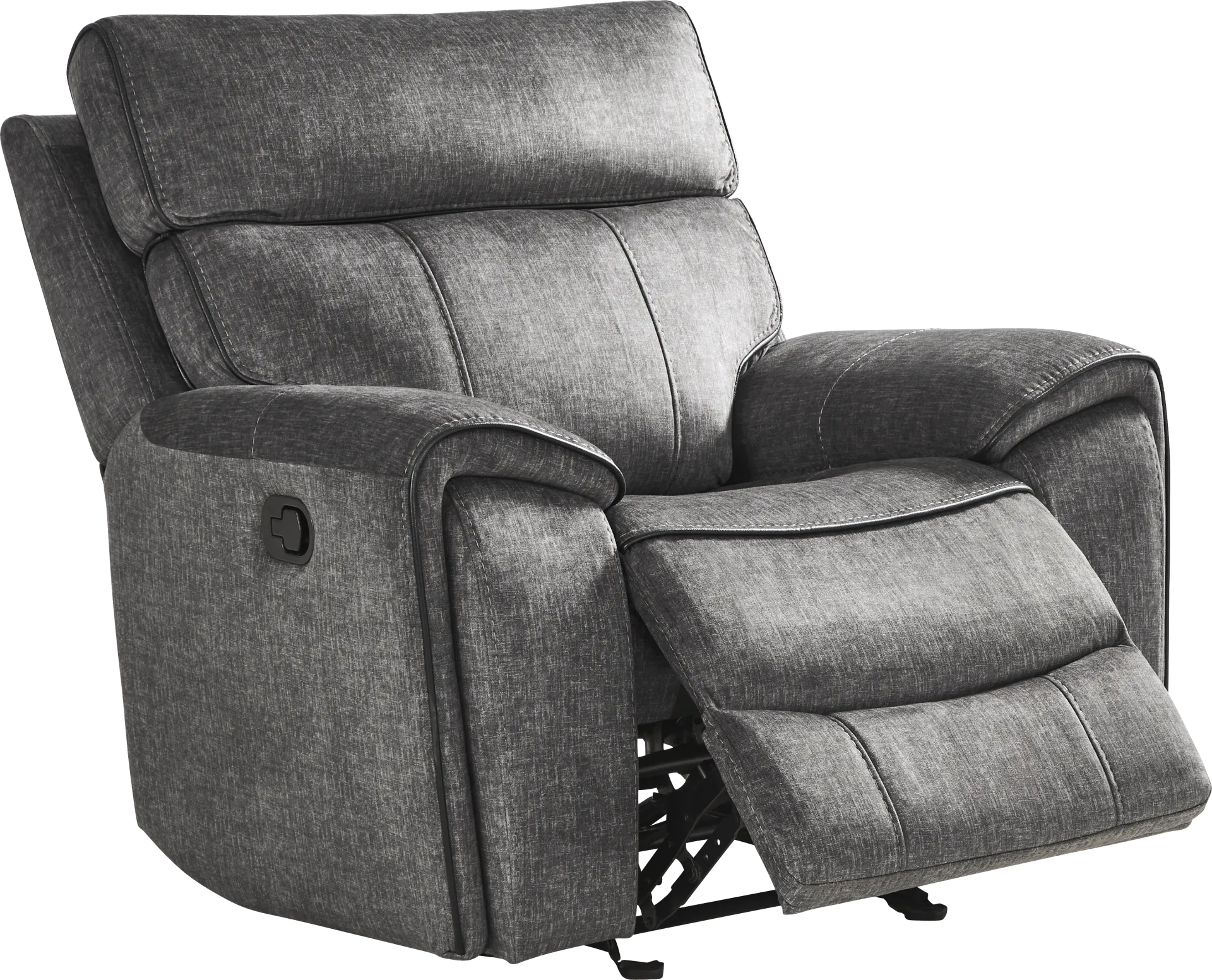 Bradshaw Place Dark Gray Glider Recliner - Image 1