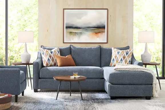 Soho Place Navy 6 Pc Living Room