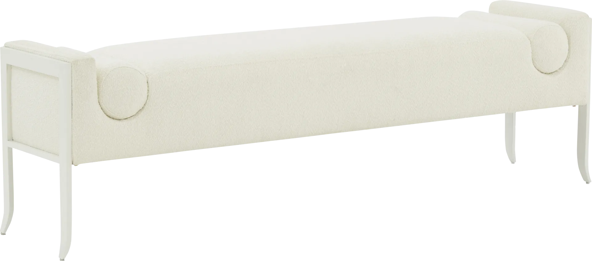 Grandey II Cream Accent Bench - Image 1