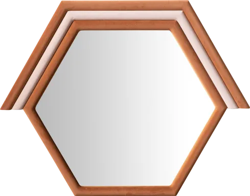 Bilwyn II Orange Mirror