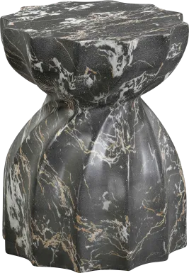 Outdoor Bonneau Black Garden Stool