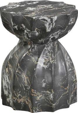 Outdoor Bonneau Black Garden Stool