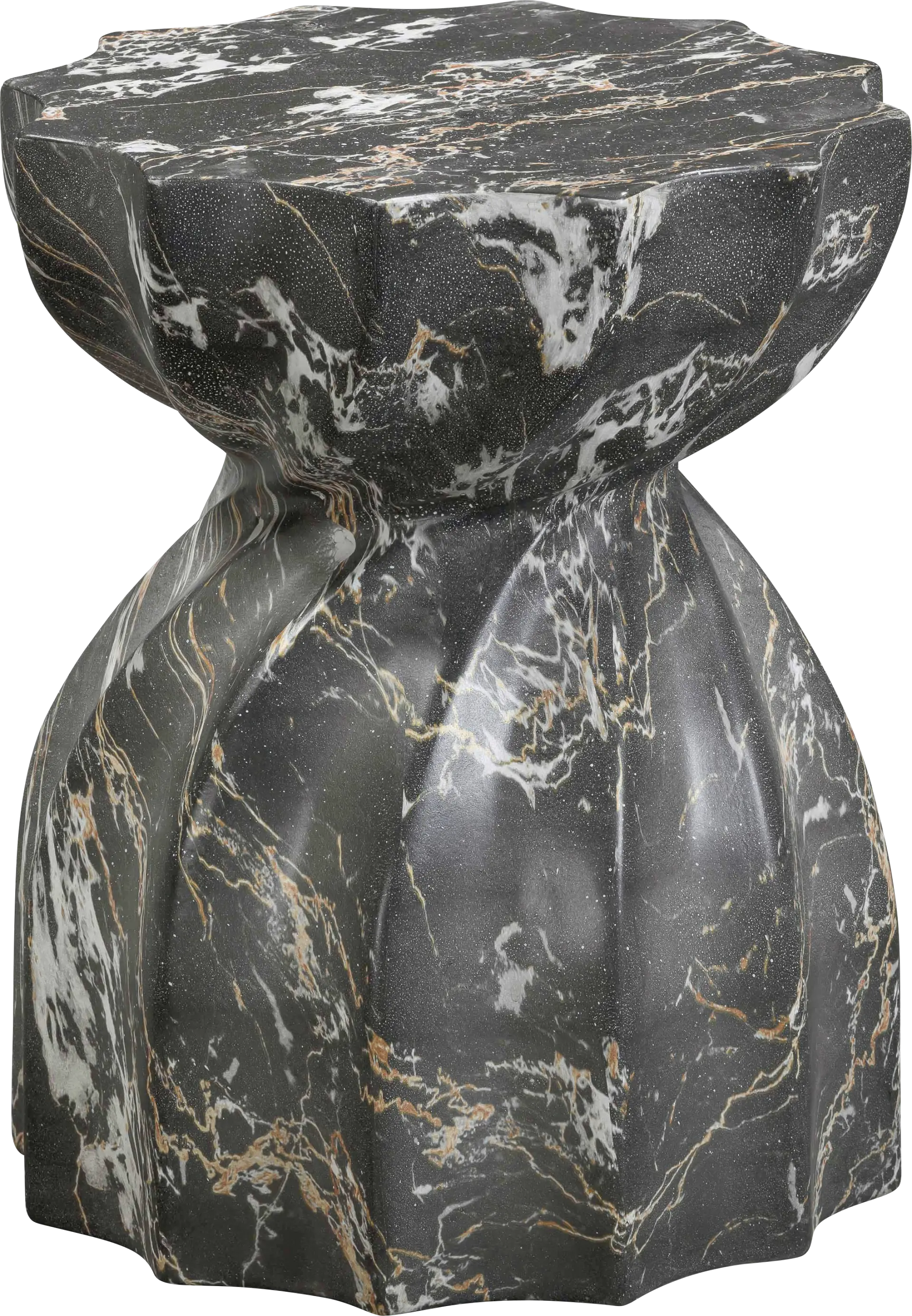 Outdoor Bonneau Black Garden Stool