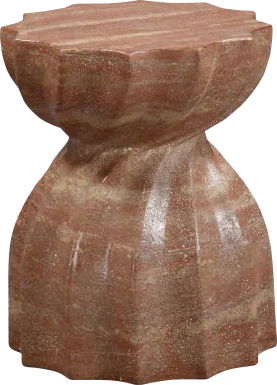 Outdoor Bonneau Red Garden Stool