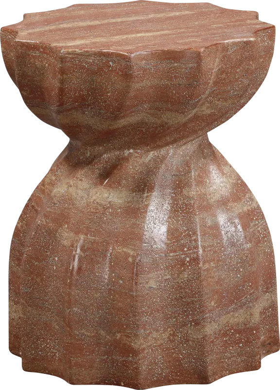 Outdoor Bonneau Red Garden Stool