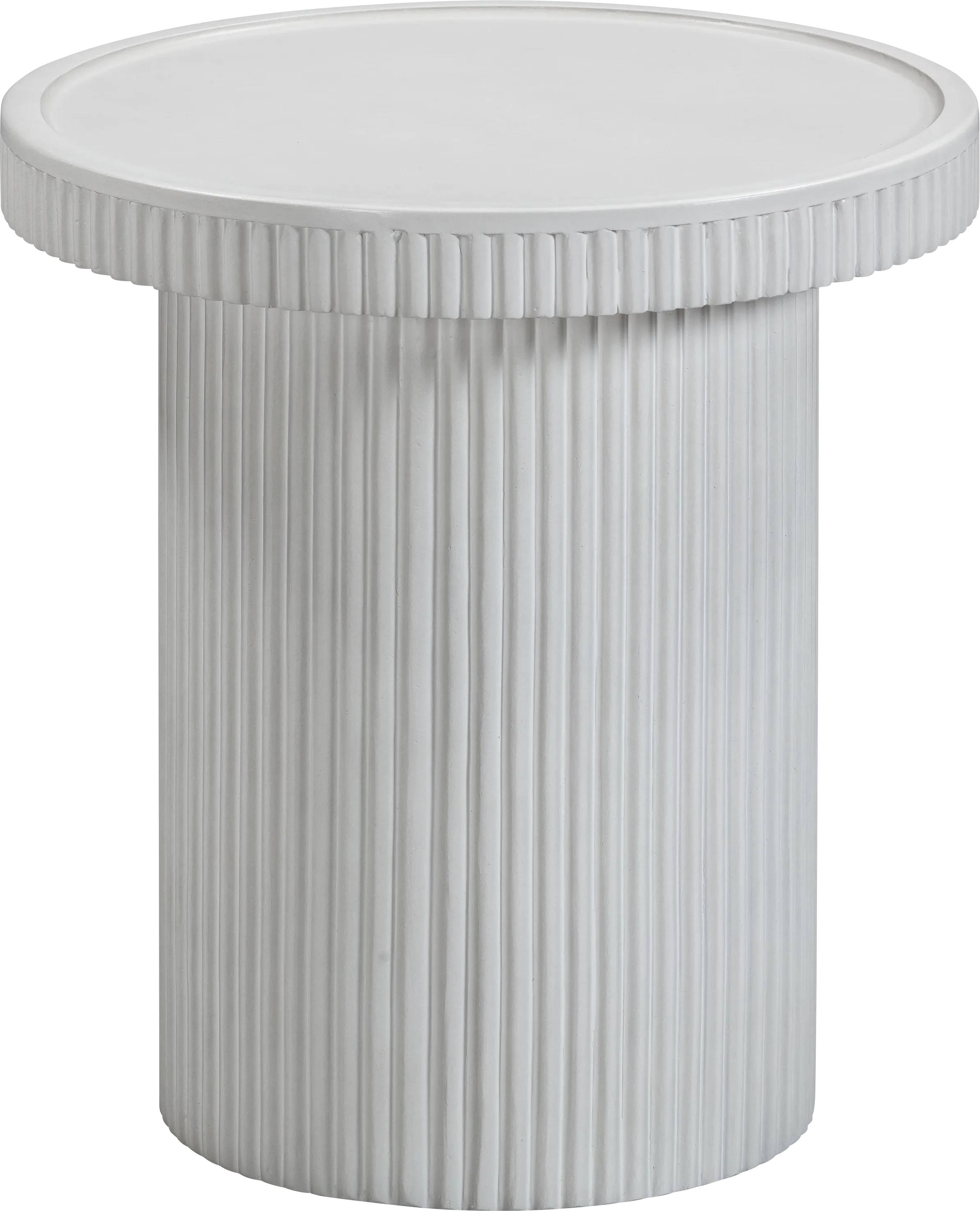 Outdoor Bowater White End Table - Thumbnail - Image 1