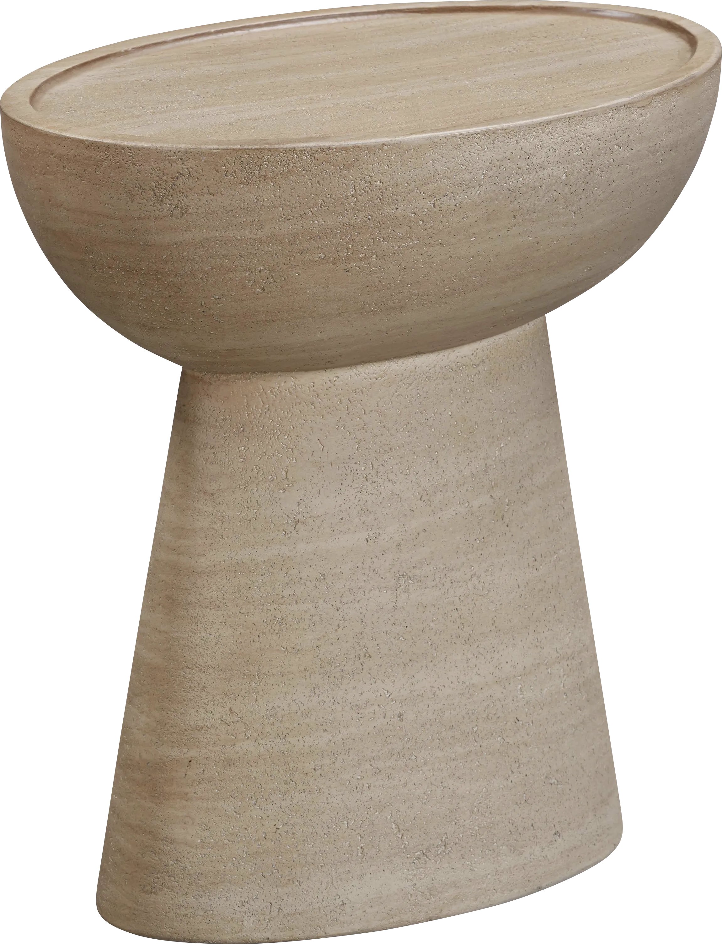 Outdoor Carodon Tan End Table