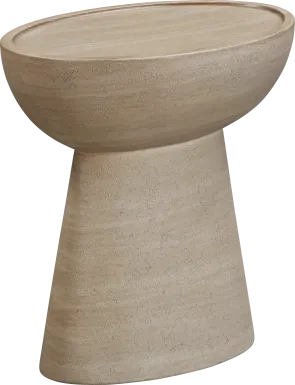 Outdoor Carodon Tan End Table