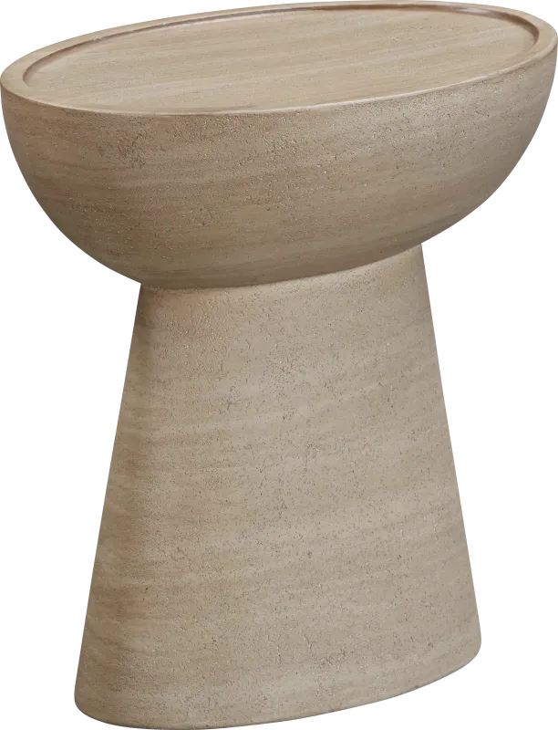 Outdoor Carodon Tan End Table