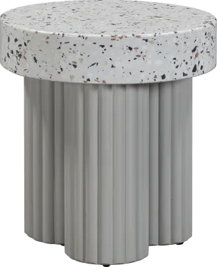 Outdoor Blakekey Gray End Table