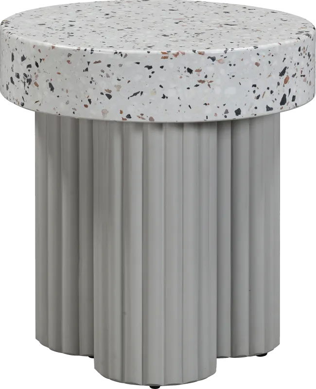 Outdoor Blakekey Gray End Table