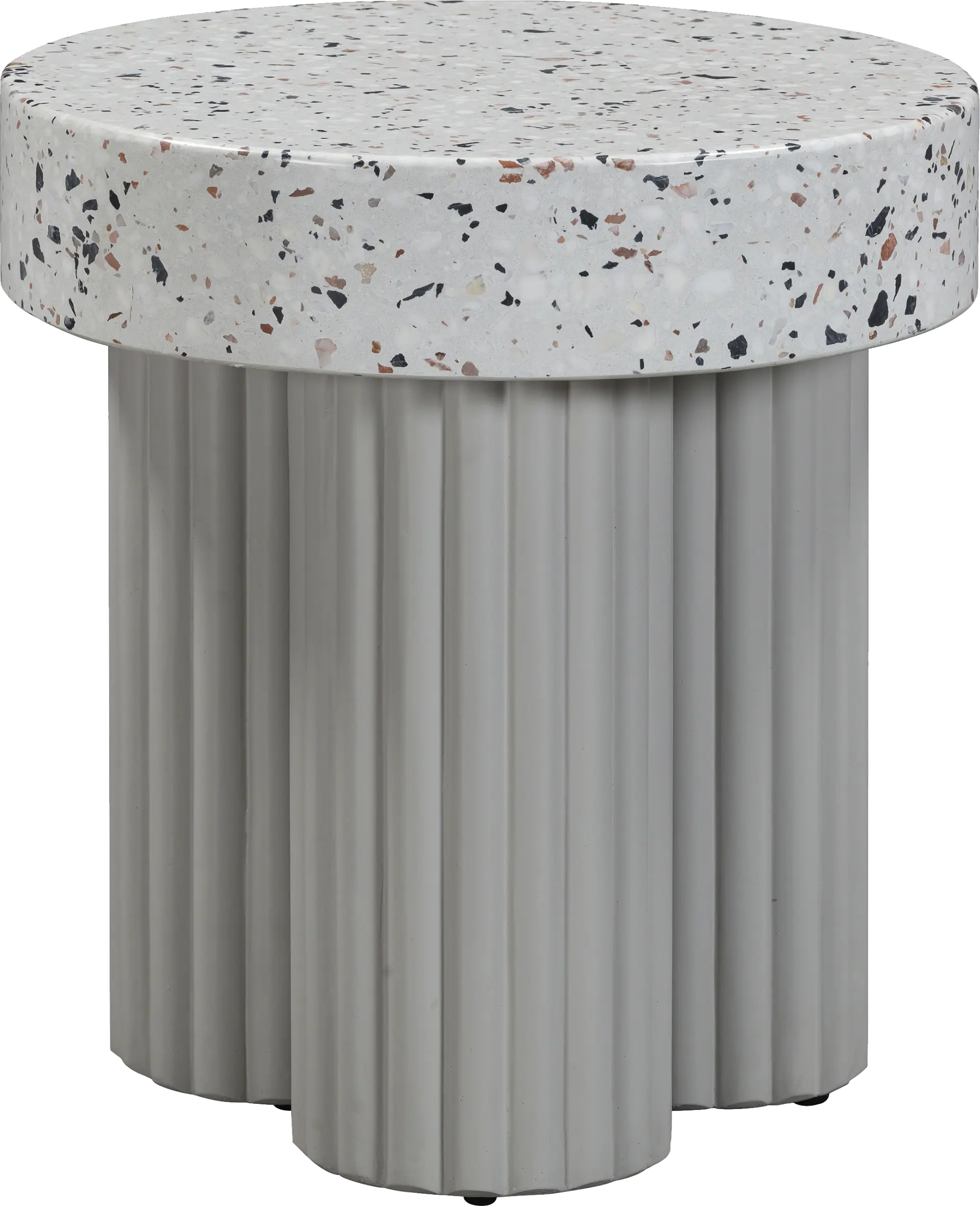 Outdoor Blakekey Gray End Table